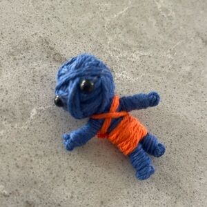 NEW Keychain String Voodoo Doll Worry Doll Yarn